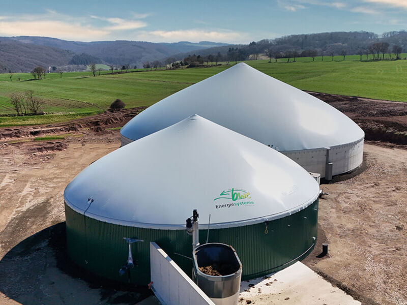 Eine Biogasanlage von BWE Energiesysteme in der Eifel
