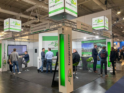 Messestand der Firma bwe Energiesysteme