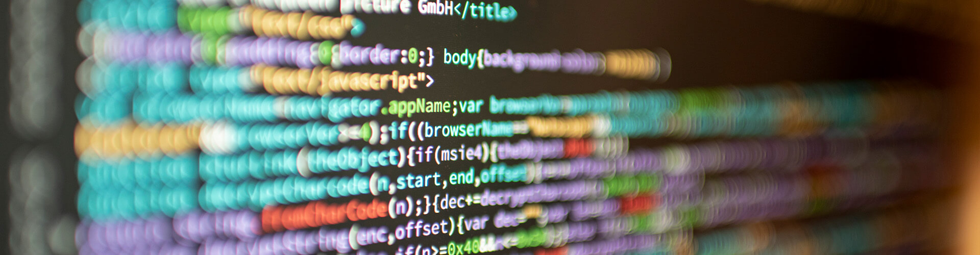 Quellcode auf einem Bildschirm